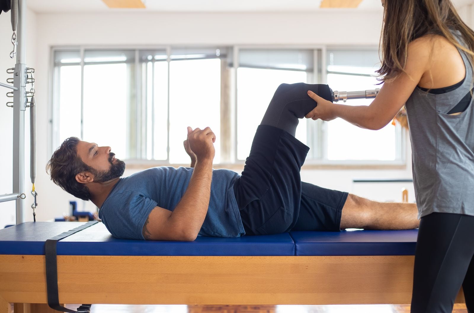 Photo illustrating sports injury rehabilitation