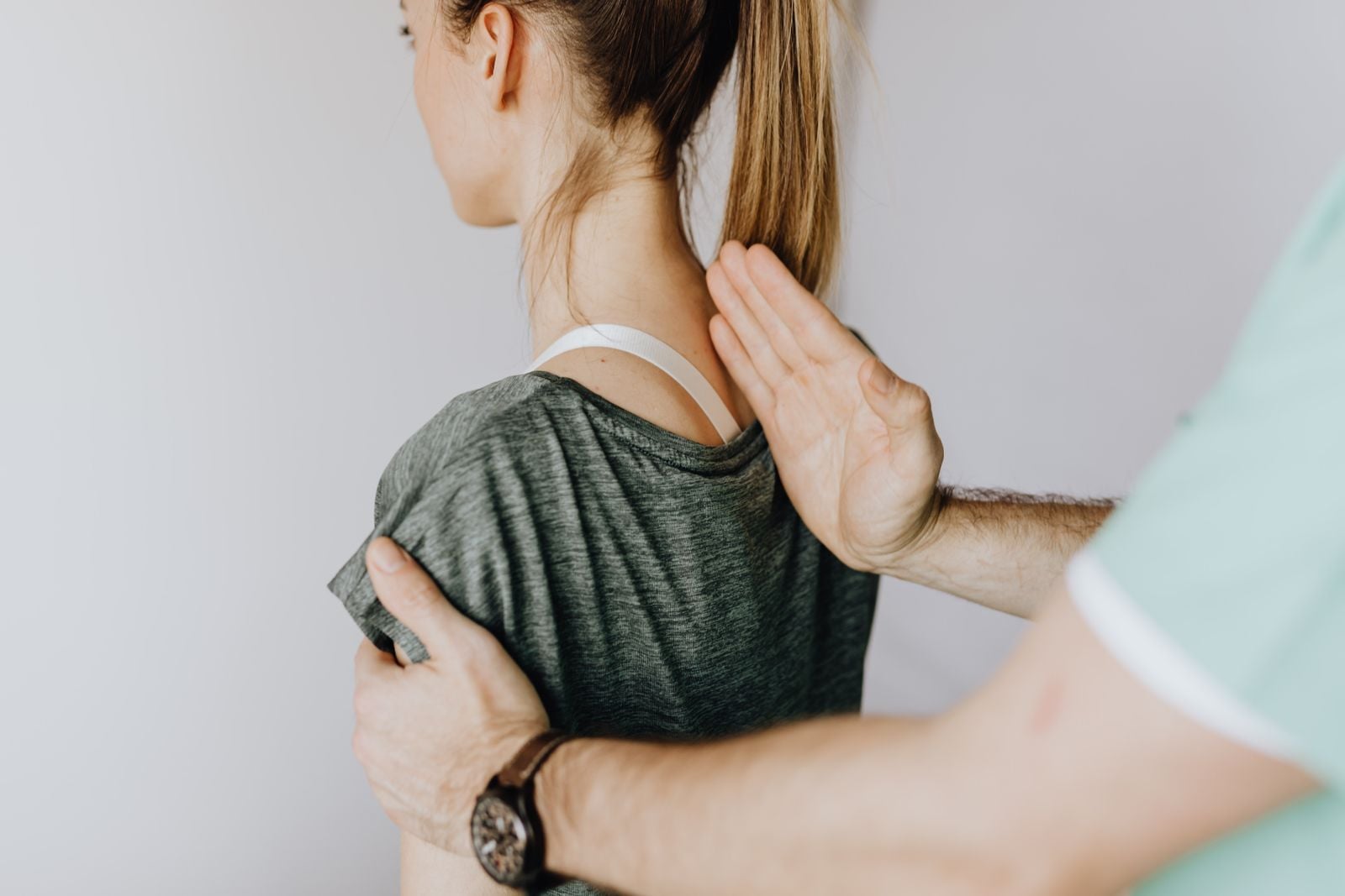 Posture and spinal alignment while sitting and standing